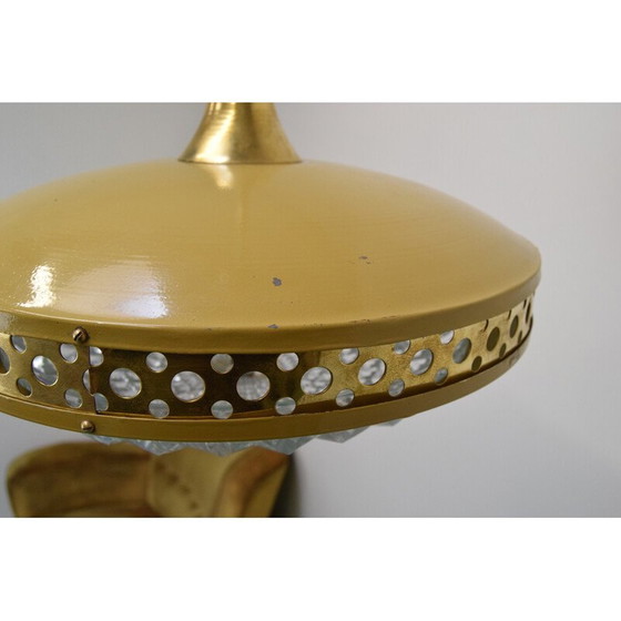 Image 1 of Metalen hanglamp uit het ruimtetijdperk door LUDIB Bratislava, 1970