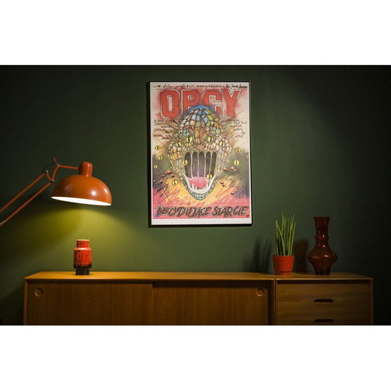 Image 1 of Vintage filmposter "Aliens" door Andrzej Pągowski, Polen 1987