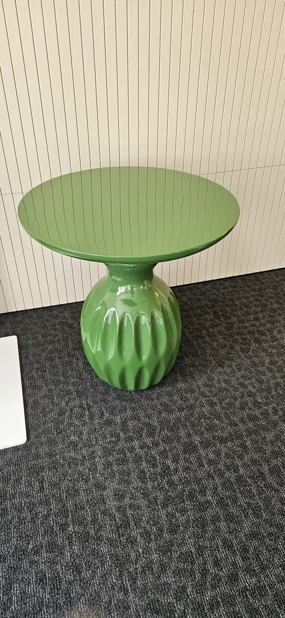 Image 1 of Vintage groene sidetable