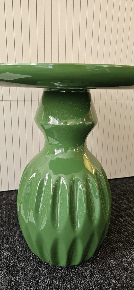 Image 1 of Vintage groene sidetable