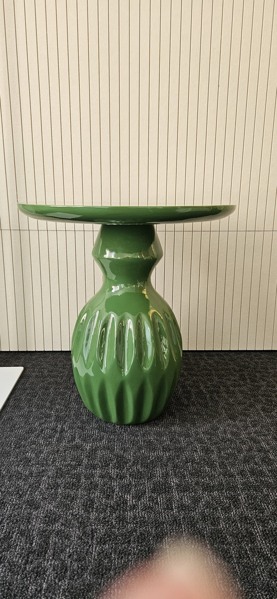 Image 1 of Vintage groene sidetable