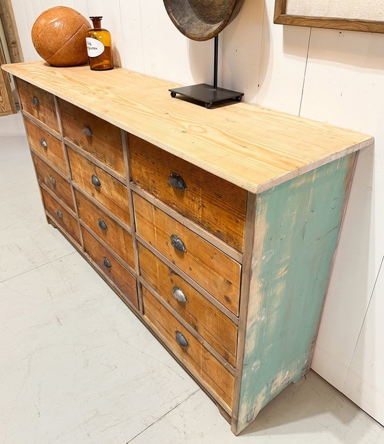 Image 1 of Vintage Ladekast, Dressoir Met Lades