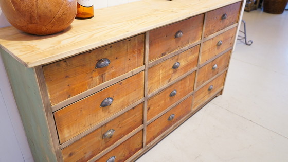 Image 1 of Vintage Ladekast, Dressoir Met Lades