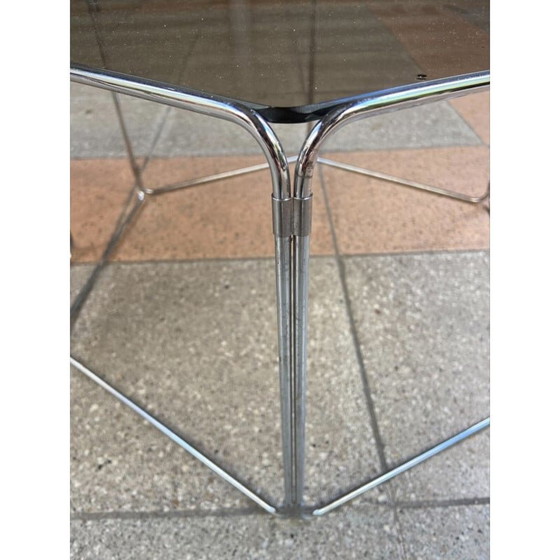 Image 1 of Set van 3 vintage salontafels en bankeinden van Max Sauze 1977