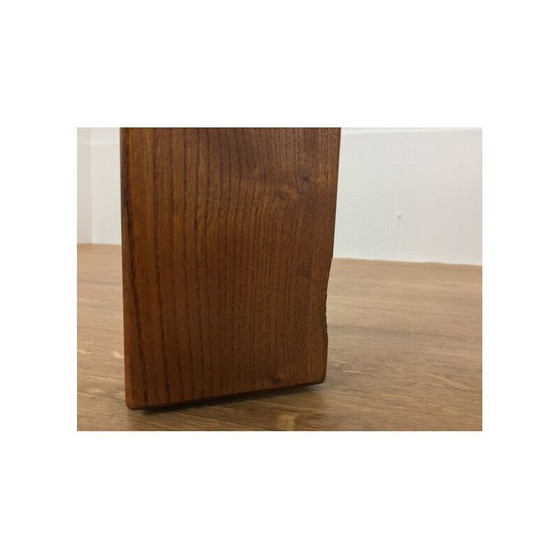 Image 1 of Vintage iepenhouten bank door Pierre Chapo