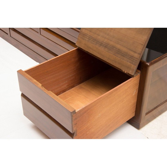 Image 1 of Vintage mahonie en zwart veere salontafel door Betty Joel, Engeland 1935