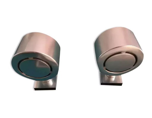 2X Vintage Verchroomde Verstelbare Wandlampen, 1970