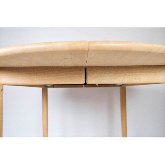 Image 1 of Beukenhouten vintage eettafel door Severin Hansen voor Haslev Meubelfabriek, jaren 1960
