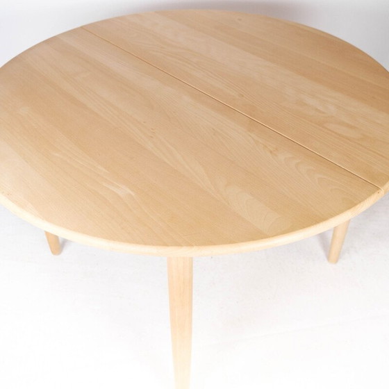 Image 1 of Beukenhouten vintage eettafel door Severin Hansen voor Haslev Meubelfabriek, jaren 1960