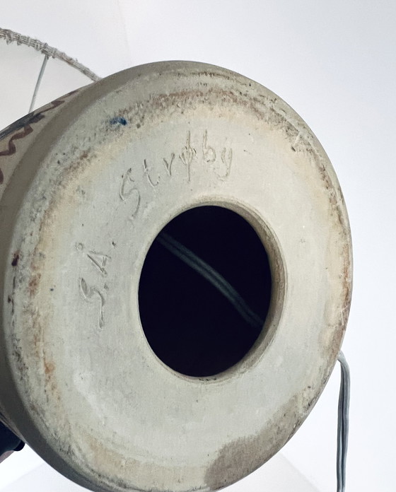 Image 1 of Vintage Deense Keramieken Tafellamp ‘60