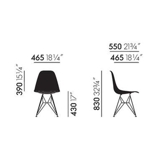 Image 1 of 4x Vitra DSR chair wit