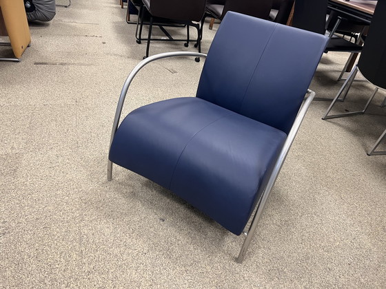 Image 1 of Montis Lomas Fauteuil blauw leer 