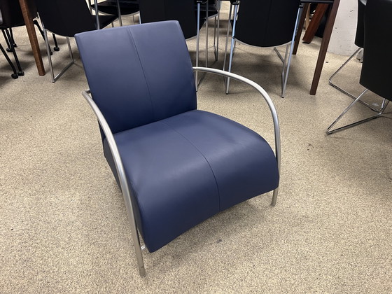 Image 1 of Montis Lomas Fauteuil blauw leer 