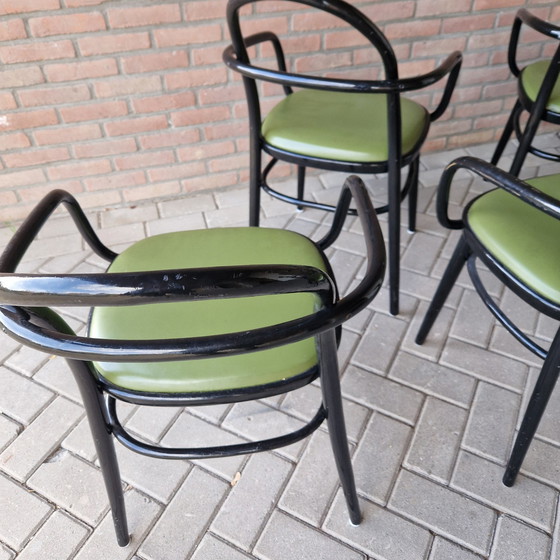 Image 1 of Radomir Hoffman  Ligma Set Van 4 Bend Wood Chairs