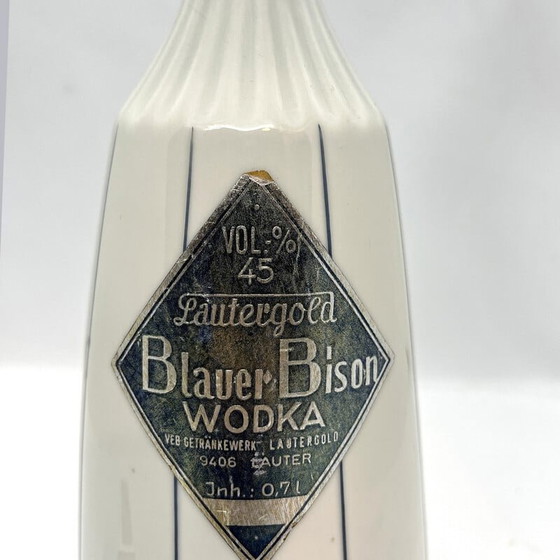 Image 1 of Vintage Bison porseleinen wodka fles van Lichte Fine China, Duitsland 1968