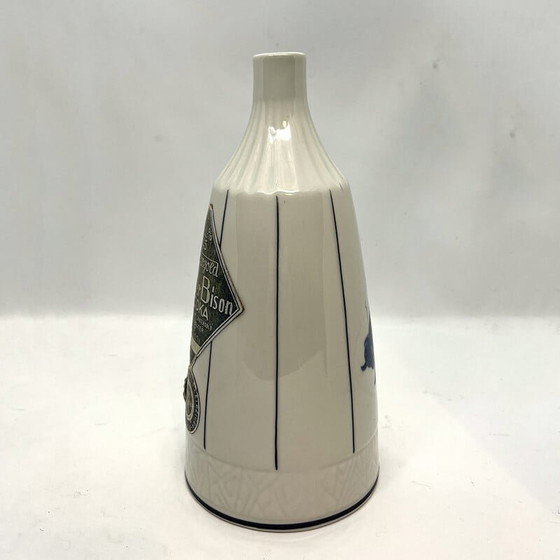 Image 1 of Vintage Bison porseleinen wodka fles van Lichte Fine China, Duitsland 1968