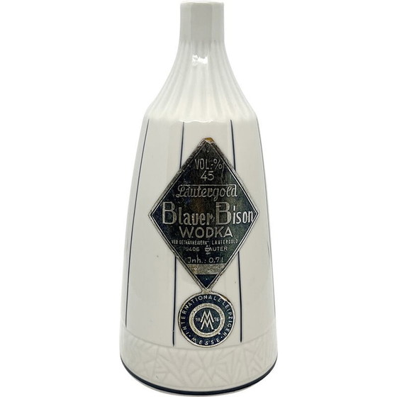 Image 1 of Vintage Bison porseleinen wodka fles van Lichte Fine China, Duitsland 1968
