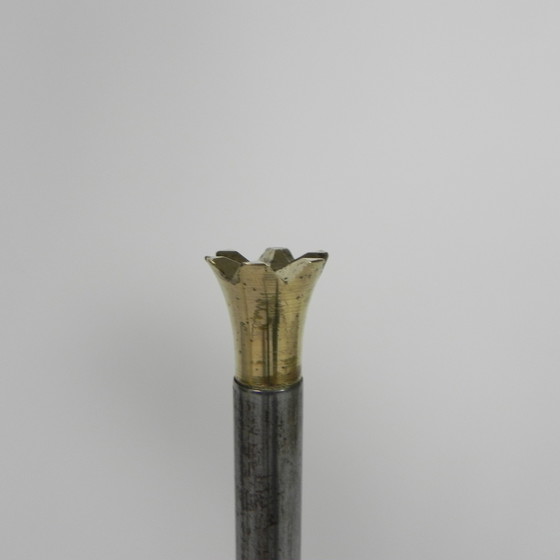 Image 1 of Messing bureaulamp, met roterende kap, jaren 30