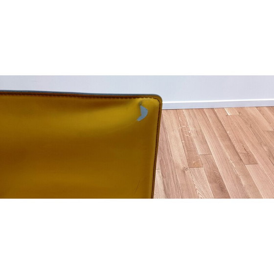 Image 1 of Vintage stoel in dik geverfd leer van Margot voor Cattelan Italia