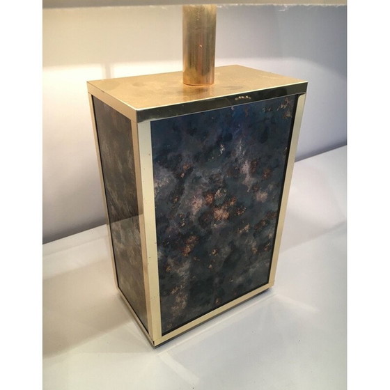 Image 1 of Vintage lamp van verguld metaal, 1970