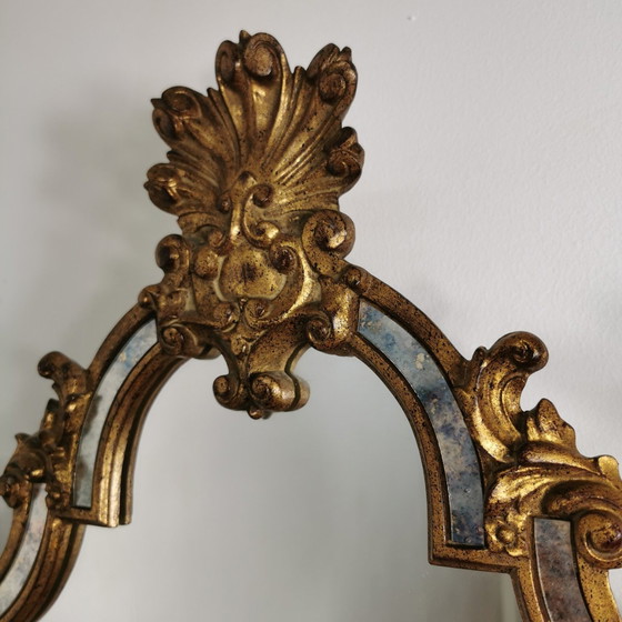 Image 1 of Vintage Barok Brocante Rococo Deknudt Spiegel, Schouwspiegel