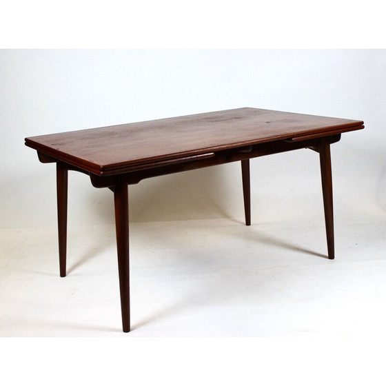 Image 1 of Vintage eettafel met verlengstukken in teak Hans J. Wegner Andreas Tuck 1960.