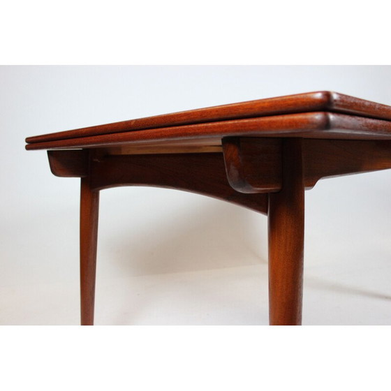 Image 1 of Vintage eettafel met verlengstukken in teak Hans J. Wegner Andreas Tuck 1960.