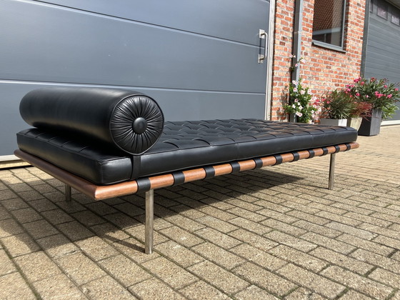 Image 1 of Knoll Barcelona Daybed Zwart Leder, Mies Van Der Rohe