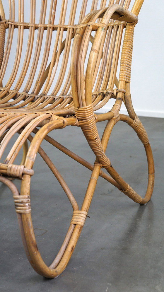 Image 1 of Vintage design rotan fauteuil