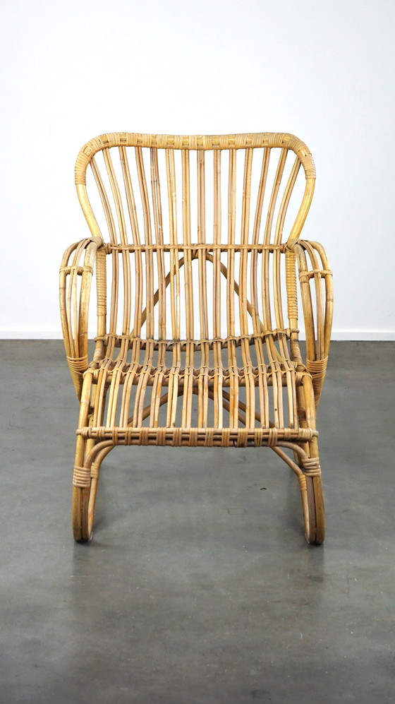 Image 1 of Vintage design rotan fauteuil