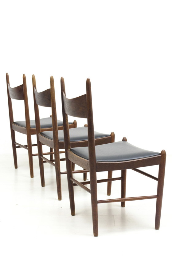 Image 1 of 3x Brødena Tromborg stoelen