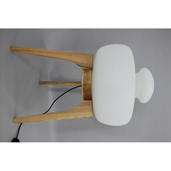 Image 1 of Vintage eikenhouten lamp van Uluv, Tsjecho-Slowakije 1970