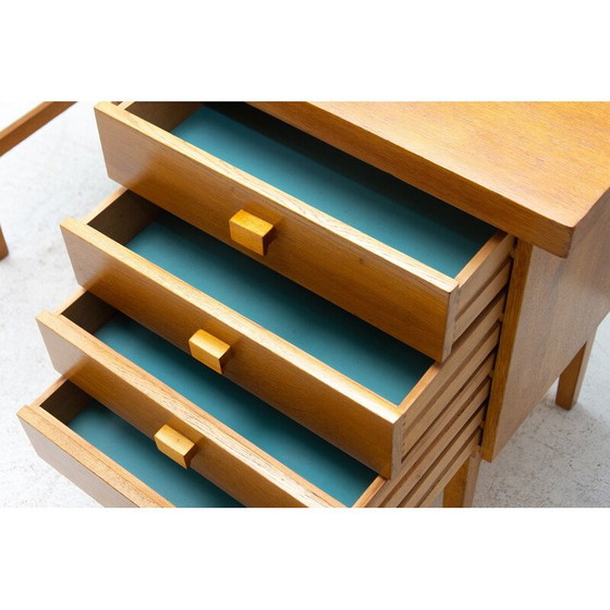 Image 1 of Vintage beuken bureau voor Hikor Písek, Tsjecho-Slowakije 1980