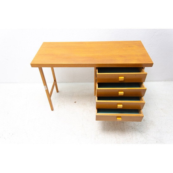 Image 1 of Vintage beuken bureau voor Hikor Písek, Tsjecho-Slowakije 1980
