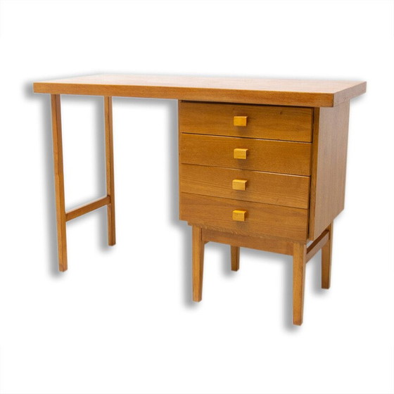 Image 1 of Vintage beuken bureau voor Hikor Písek, Tsjecho-Slowakije 1980