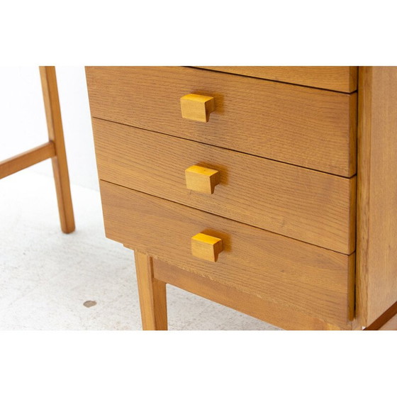Image 1 of Vintage beuken bureau voor Hikor Písek, Tsjecho-Slowakije 1980
