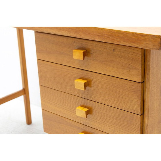 Image 1 of Vintage beuken bureau voor Hikor Písek, Tsjecho-Slowakije 1980