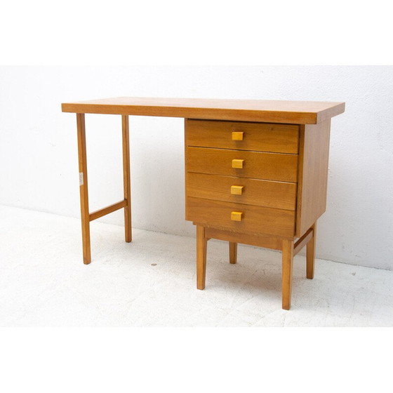 Image 1 of Vintage beuken bureau voor Hikor Písek, Tsjecho-Slowakije 1980