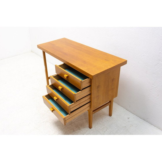 Image 1 of Vintage beuken bureau voor Hikor Písek, Tsjecho-Slowakije 1980