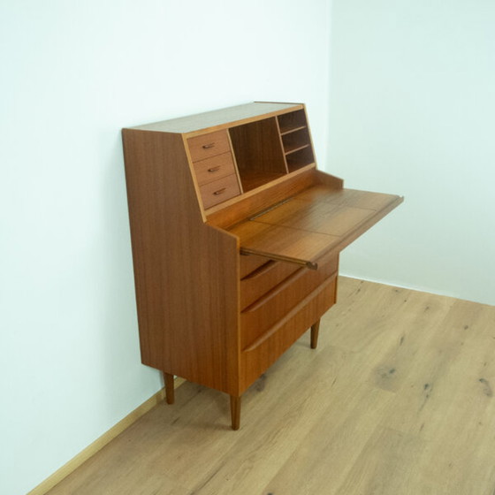 Image 1 of Deens eiken secretaire en kaptafel uit 1960