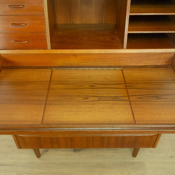 Image 1 of Deens eiken secretaire en kaptafel uit 1960