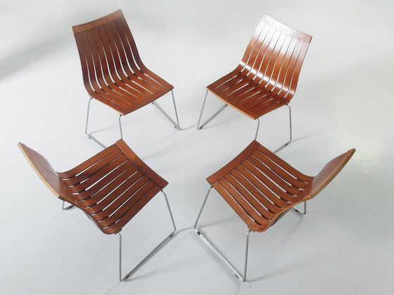 Image 1 of Tønnestav eetkamerstoelen van Kurt S Rungsøe voor Tynes Møbelfabrikk, Noorwegen 1960