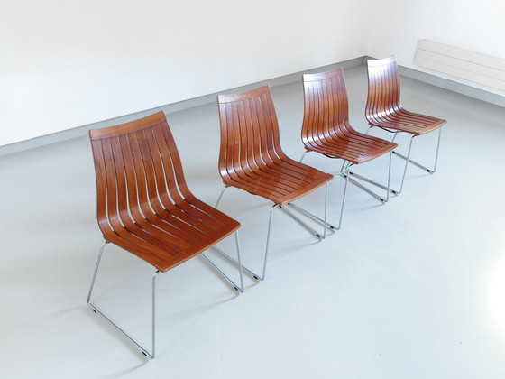 Image 1 of Tønnestav eetkamerstoelen van Kurt S Rungsøe voor Tynes Møbelfabrikk, Noorwegen 1960