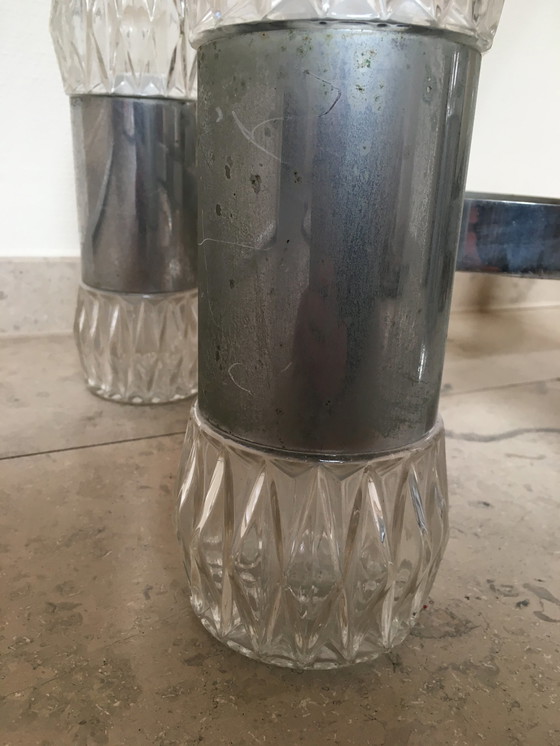 Image 1 of vintage chrome cascade hanglamp