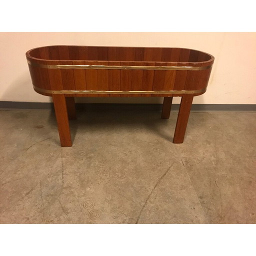 Vintage teakhouten plantenbak, Denemarken 1960