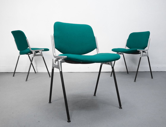 Image 1 of 1/20 DSC Castelli Turquoise Ruimtetijdperk Giancarlo Piretti Stoel Stoelen