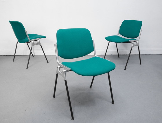 Image 1 of 1/20 DSC Castelli Turquoise Ruimtetijdperk Giancarlo Piretti Stoel Stoelen