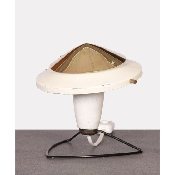 Image 1 of Vintage messing en metalen lamp van Zukov, Tsjechië 1950