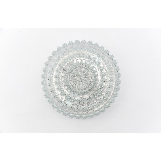 Image 1 of Vintage 4-tier kristallen glazen plafondlamp voor Limburg, Duitsland 1960