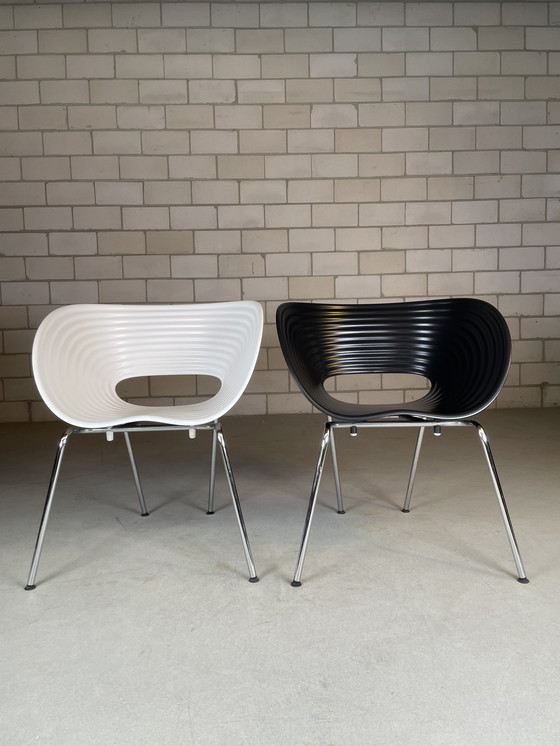 Image 1 of 4x Vitra Tom Vac chair zwart